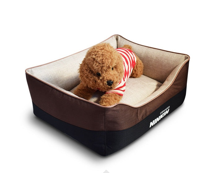 KFX-5930301 Removable and Washable Pet Bed for Bichon, Pitbull, Schnauzer, Shiba Inu, Samoyed, Labrador, Golden Retriever - Multiple Sizes Available