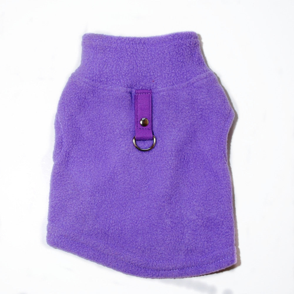 KFX-5931325 Plaid Fleece Pet Sweater - Cozy and Stylish Outfit for Dogs and Cats