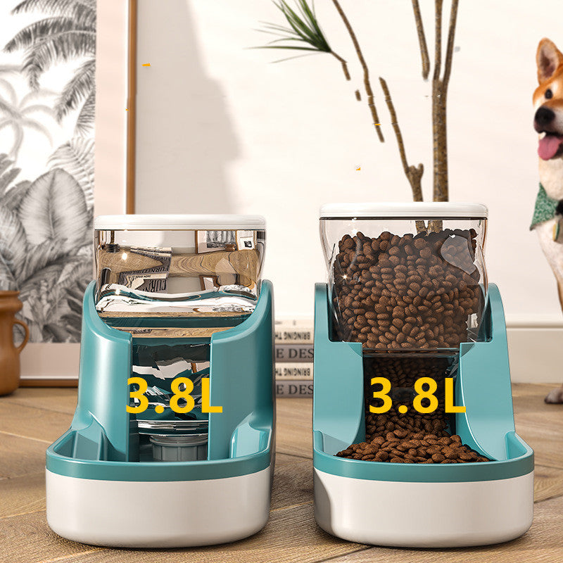 KFX-5932093 Automatic Pet Water Dispenser and Feeder – Stylish Plastic Design in Multiple Colors