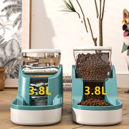 KFX-5932093 Automatic Pet Water Dispenser and Feeder – Stylish Plastic Design in Multiple Colors