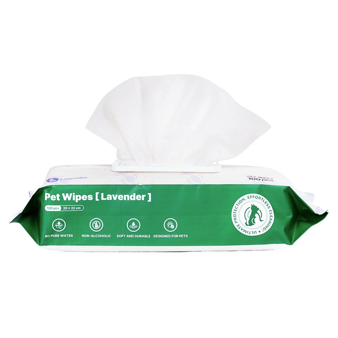 KFX-5933885 Antibacterial Dog and Cat Wipes with Silver Ions - Unscented, Hypoallergenic for Paws, Face, Ear, and Butt Cleaning