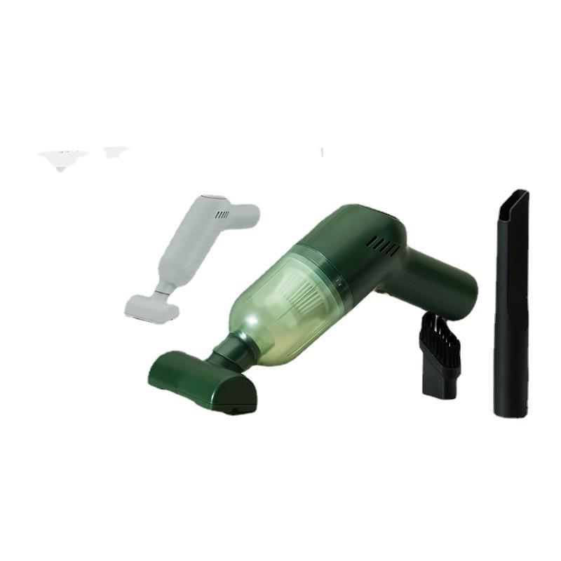 KFX-5937597 Electric Cat and Dog Hair Suction Vacuum Cleaner for Home Use, Green, Compact Design