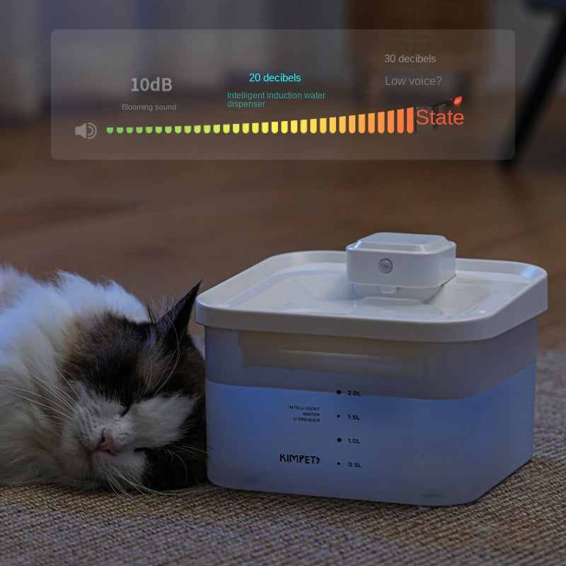 KFX-5937853 Automatic Cat Water Dispenser with UV Sterilization and 2000ml Capacity