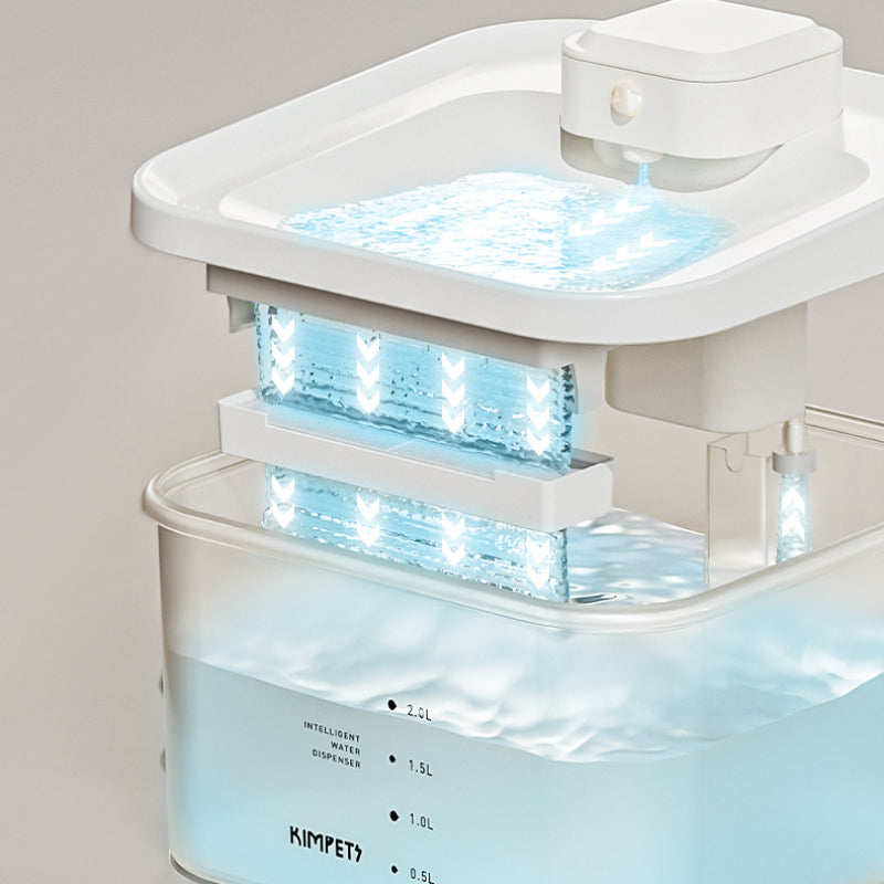 KFX-5937853 Automatic Cat Water Dispenser with UV Sterilization and 2000ml Capacity