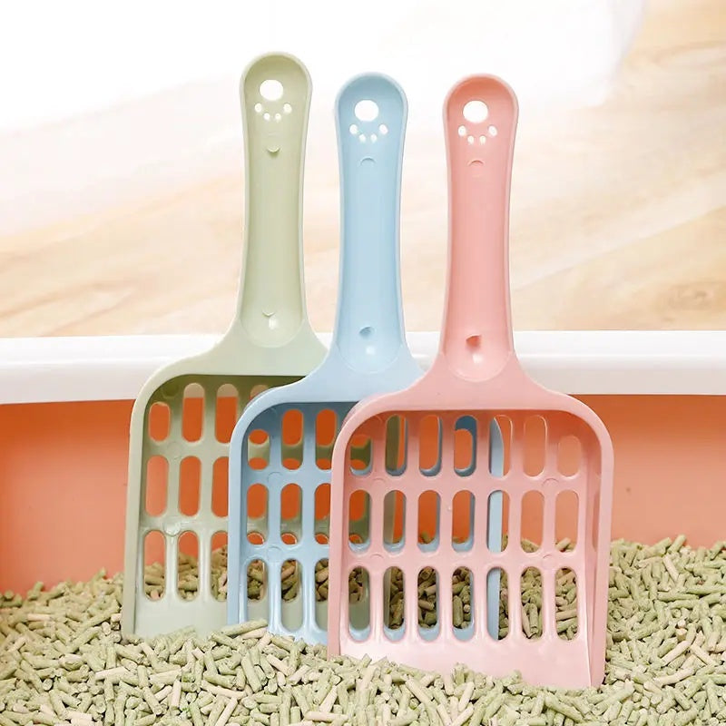 KFX-5939261 Cat Litter Scoop - Plastic Sand Shovel for Easy Pet Waste Cleaning, 20x9x2cm