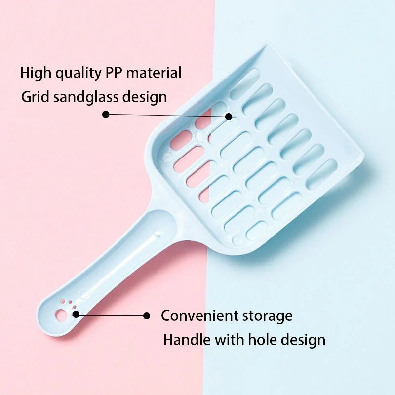 KFX-5939261 Cat Litter Scoop - Plastic Sand Shovel for Easy Pet Waste Cleaning, 20x9x2cm
