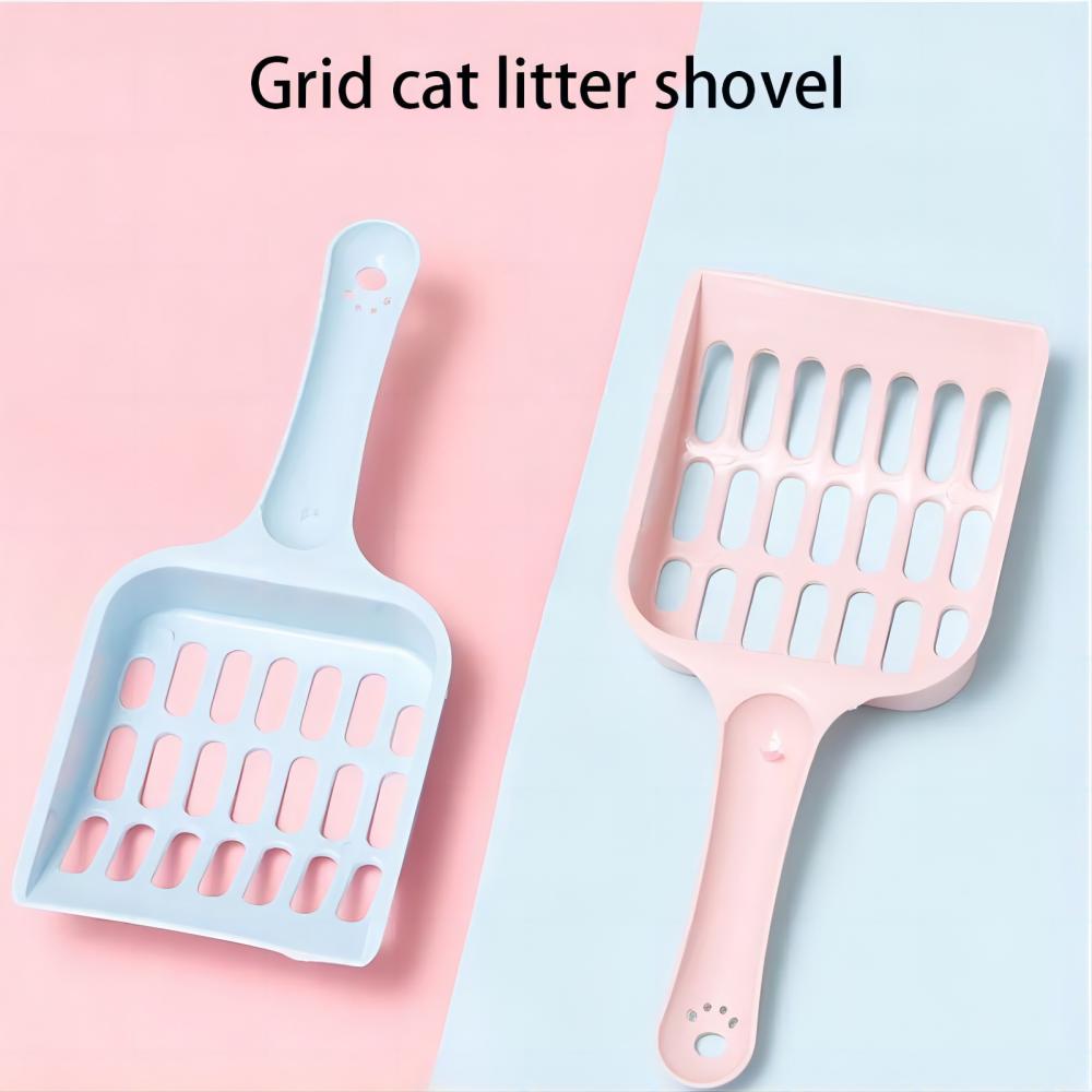 KFX-5939261 Cat Litter Scoop - Plastic Sand Shovel for Easy Pet Waste Cleaning, 20x9x2cm