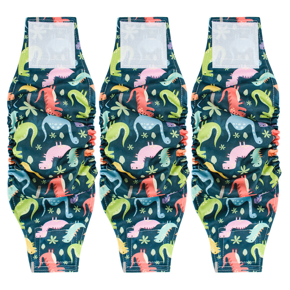 KFX-5942333 Leak-Proof Absorbent Dog Menstrual Pants - Polyester Material for Male Dogs, Sizes S-XL