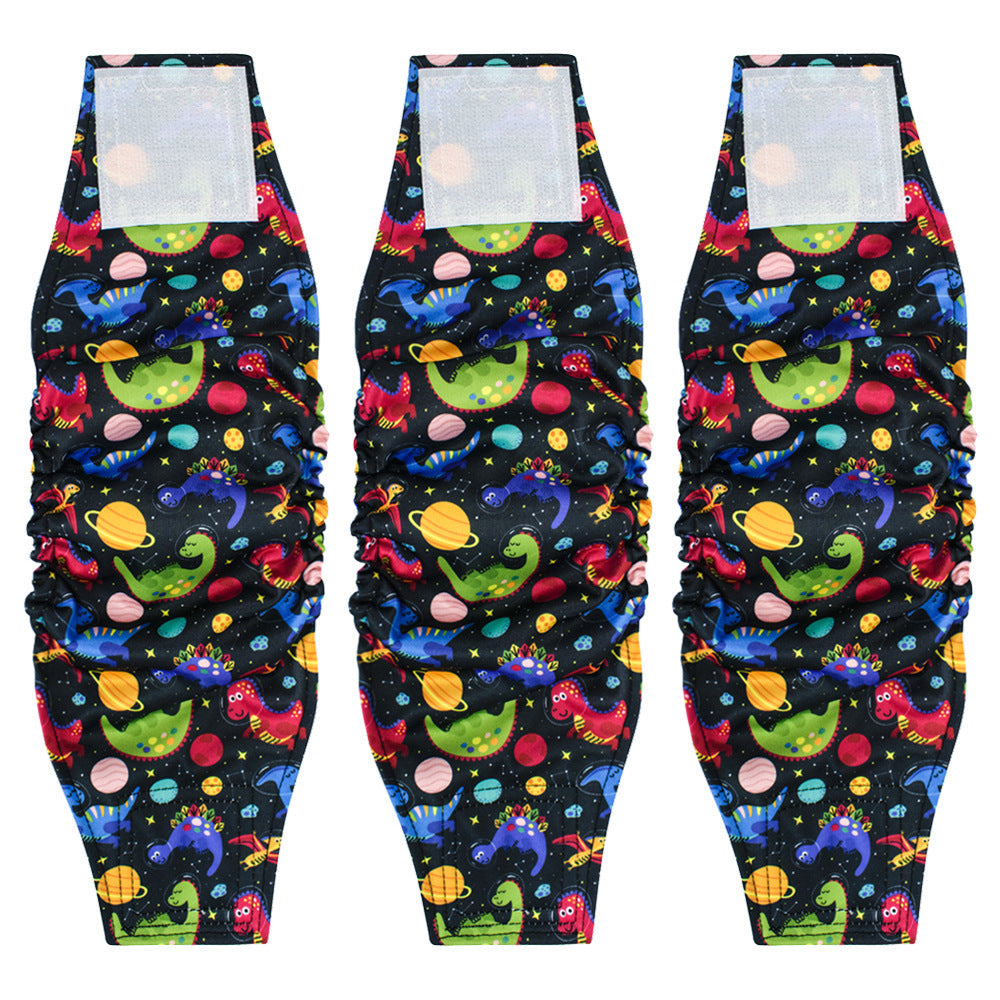 KFX-5942333 Leak-Proof Absorbent Dog Menstrual Pants - Polyester Material for Male Dogs, Sizes S-XL