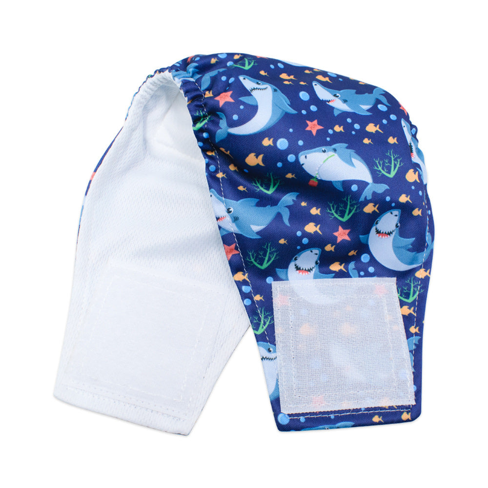 KFX-5942333 Leak-Proof Absorbent Dog Menstrual Pants - Polyester Material for Male Dogs, Sizes S-XL