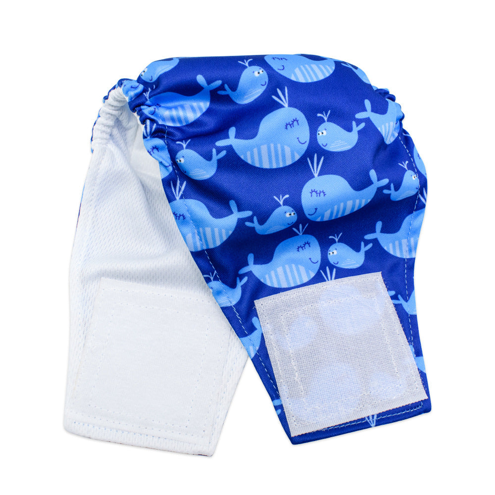 KFX-5942333 Leak-Proof Absorbent Dog Menstrual Pants - Polyester Material for Male Dogs, Sizes S-XL