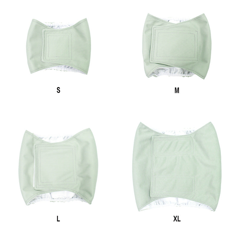 KFX-5942333 Leak-Proof Absorbent Dog Menstrual Pants - Polyester Material for Male Dogs, Sizes S-XL