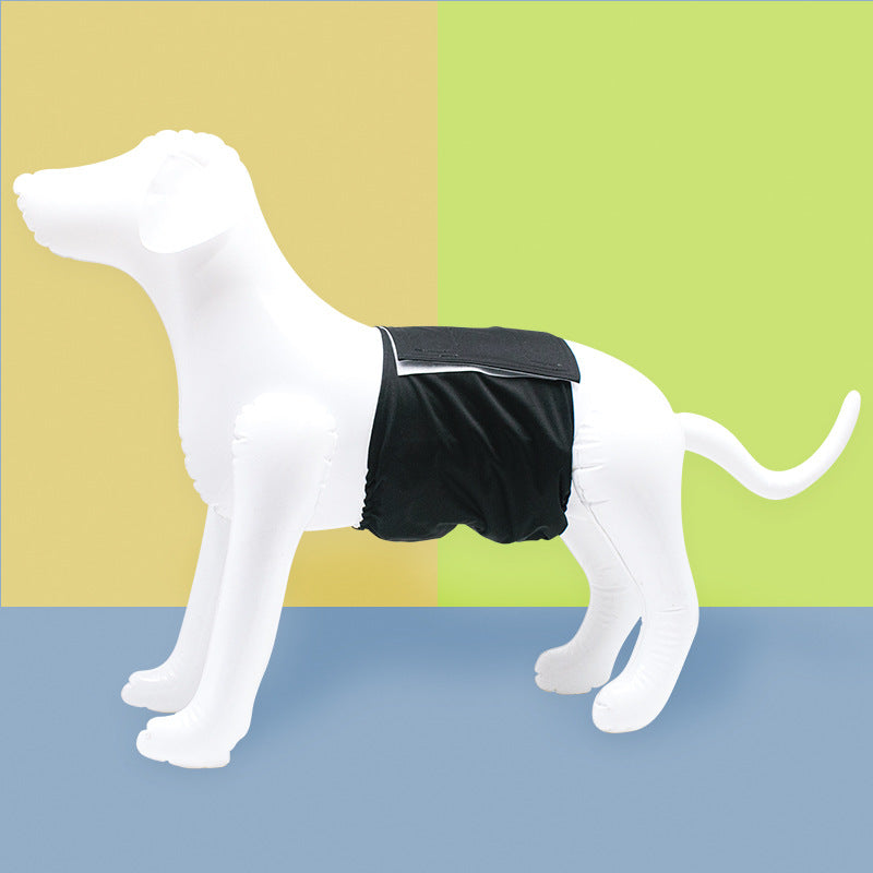 KFX-5942333 Leak-Proof Absorbent Dog Menstrual Pants - Polyester Material for Male Dogs, Sizes S-XL