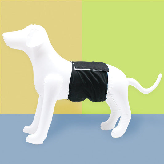 KFX-5942333 Leak-Proof Absorbent Dog Menstrual Pants - Polyester Material for Male Dogs, Sizes S-XL