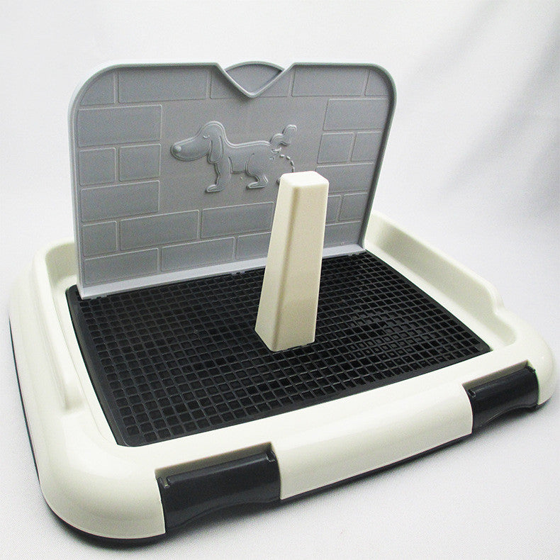 KFX-5943229 Wall-Mounted Plastic Pet Toilet with Fixed Point Urinal for Dogs - 34 x 47 cm