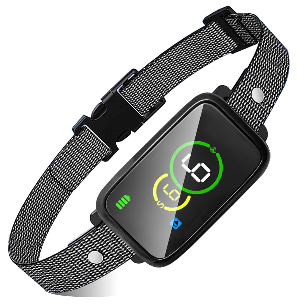 KFX-5943741 Color Screen Smart Bark-Stop Adjustable Collar with 7 Levels of Strength and Dual Modes