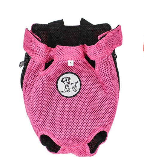 KFX-5943997 Pet Chest Bag and Dog Backpack for Convenient Outings, Soft Nylon Material, Available in Red and Rose Red