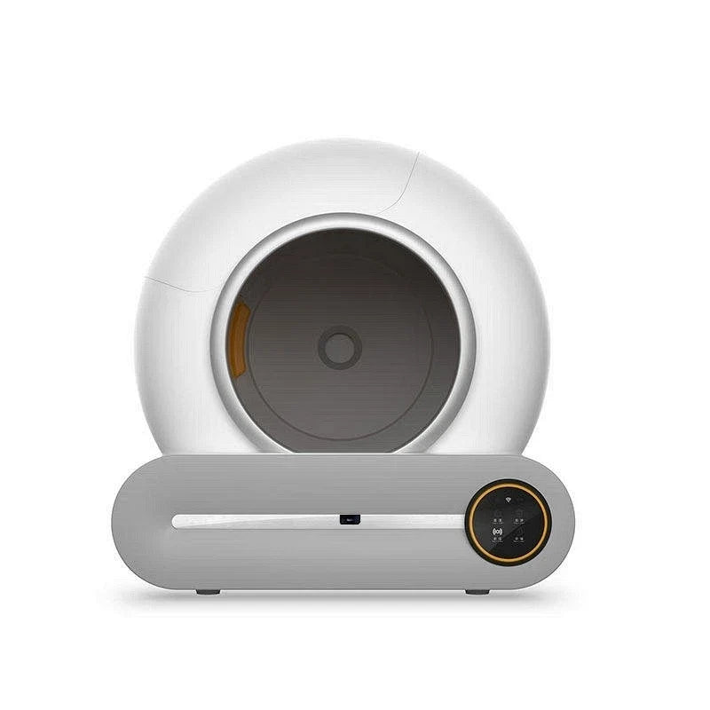 KFX-594515 Automatic Cat Litter Box with Low Noise, Eco-Friendly Design, and Easy Cleaning Feature