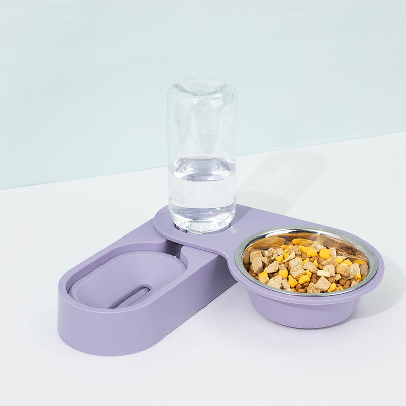 KFX-5947709 Automatic Cat Drinking Fountain with Stainless Steel Bowl - Multiple Colors Available