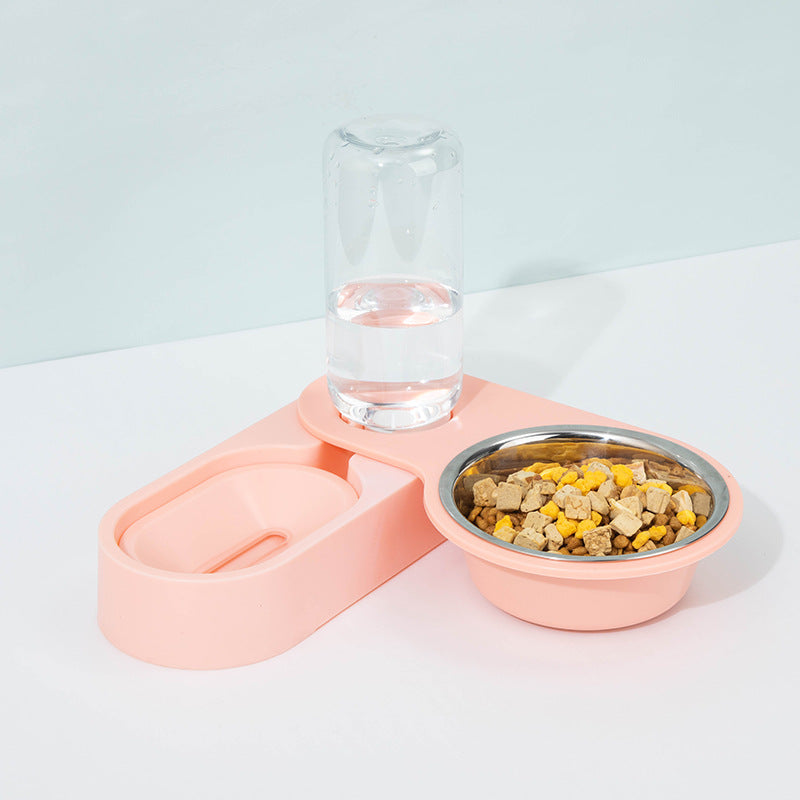 KFX-5947709 Automatic Cat Drinking Fountain with Stainless Steel Bowl - Multiple Colors Available