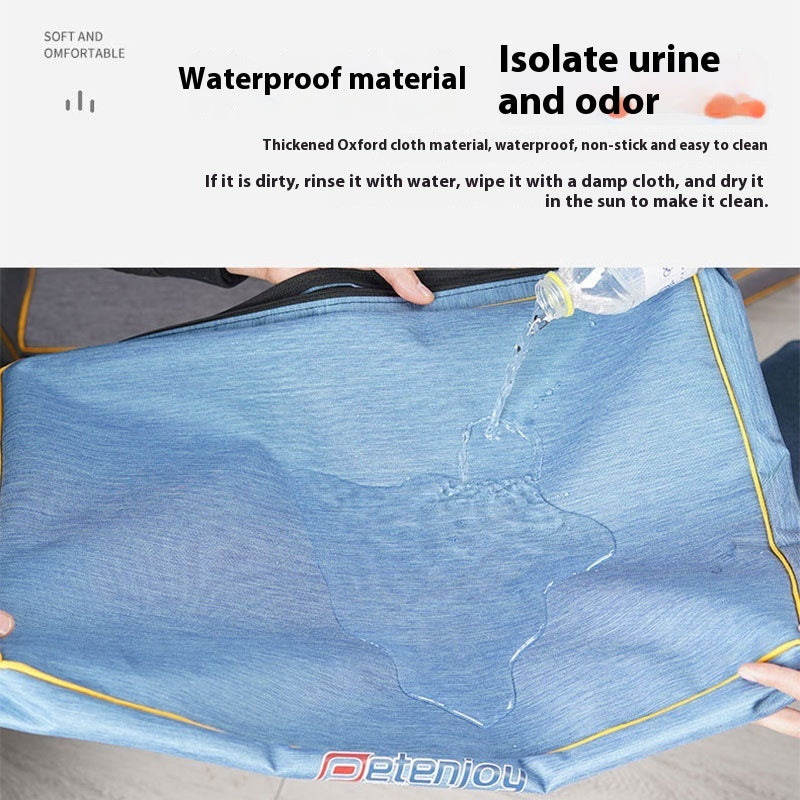 KFX-5949373 Waterproof and Scratch Resistant Dog Bed Mat in Oxford Gray and Blue, Soft Corduroy Options Available