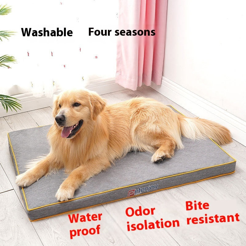 KFX-5949373 Waterproof and Scratch Resistant Dog Bed Mat in Oxford Gray and Blue, Soft Corduroy Options Available