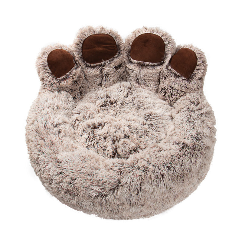 KFX-5953341 Bear Paw Plush Dog Nest in Various Sizes and Colors