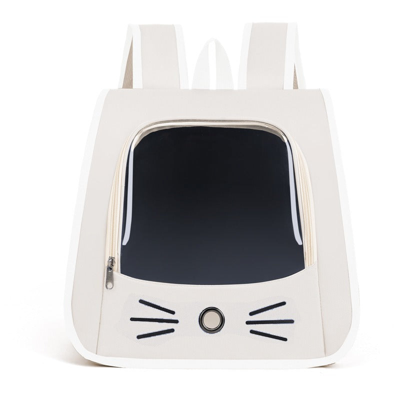 KFX-5955517 Breathable Oxford Fabric Cat Carrier Backpack for Dogs and Cats - Portable Transport Bag