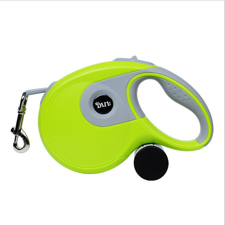KFX-5955901 Automatic Retractable Dog Leash with Various Color Options and Dustbin Accessories