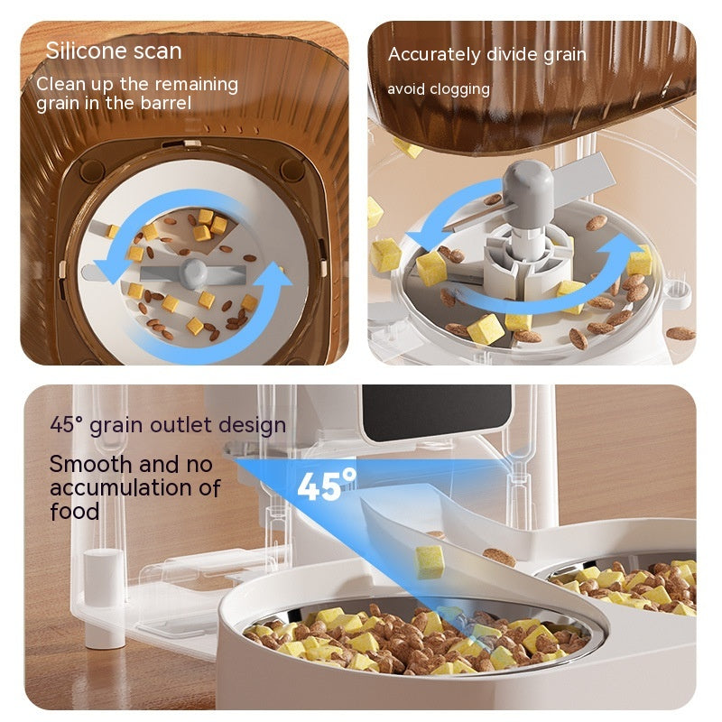 KFX-5957053 Smart Automatic Pet Feeder with WiFi Video Monitoring and Interactive Voice Control for Cats and Dogs