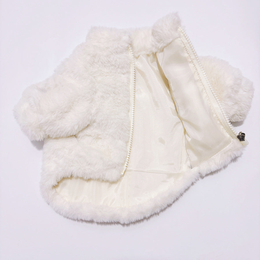 KFX-5957437 Warm Cotton-Padded Dog Coat in Black and White, Sizes XS to XXXL