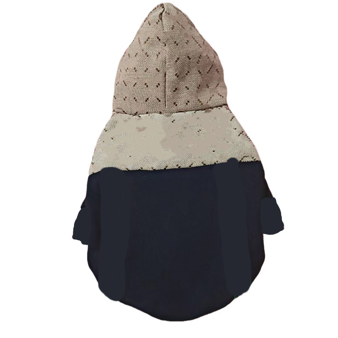 KFX-5957437 Warm Cotton-Padded Dog Coat in Black and White, Sizes XS to XXXL