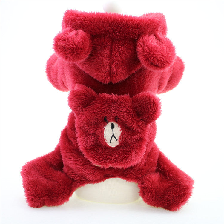 KFX-5959613 Thickened Double-Sided Arctic Velvet Autumn and Winter Pet Clothes for Dogs in Multicolors