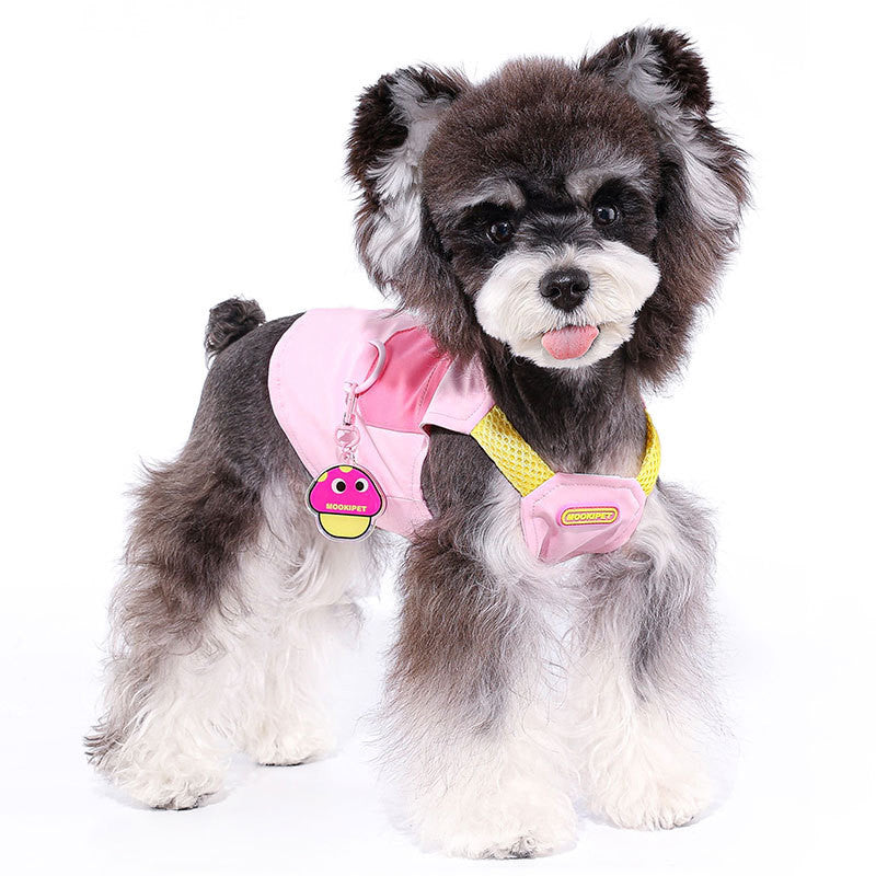 KFX-5964605 Pink Bichon Teddy Schnauzer Traction Pet Vest - XXS to XXL Sizes Available
