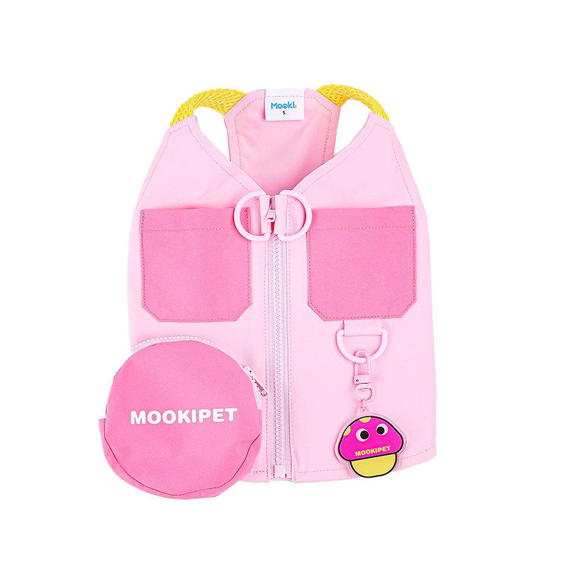 KFX-5964605 Pink Bichon Teddy Schnauzer Traction Pet Vest - XXS to XXL Sizes Available