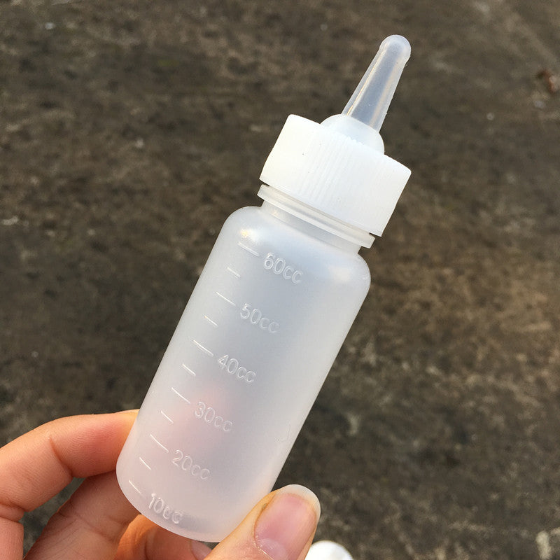 KFX-5966653 60 Ml Pet Milk Bottle for Dogs and Cats - Feeding Bottle Set with Nipple and Brush