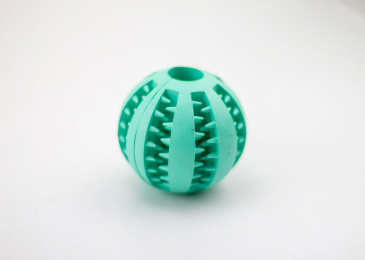 KFX-5967421 Multi-Color Rubber Mint Feeding Ball with Built-in Food Storage for Dogs and Cats