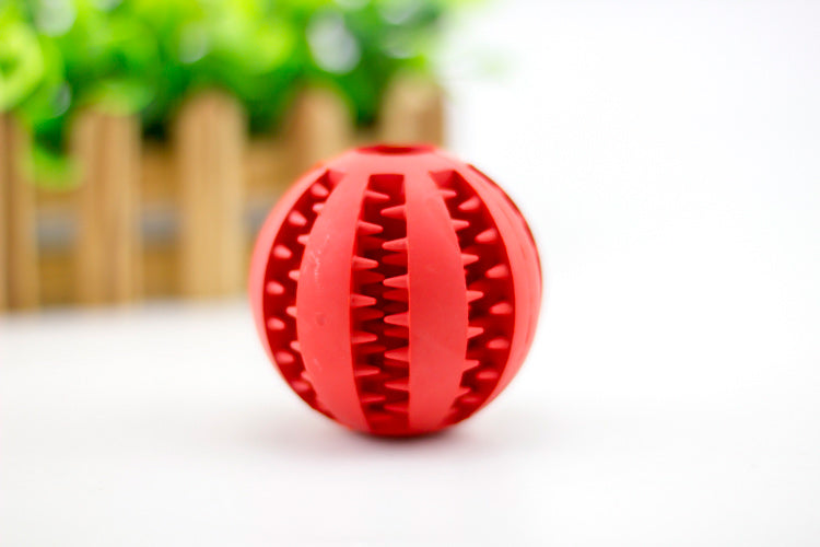 KFX-5967421 Multi-Color Rubber Mint Feeding Ball with Built-in Food Storage for Dogs and Cats