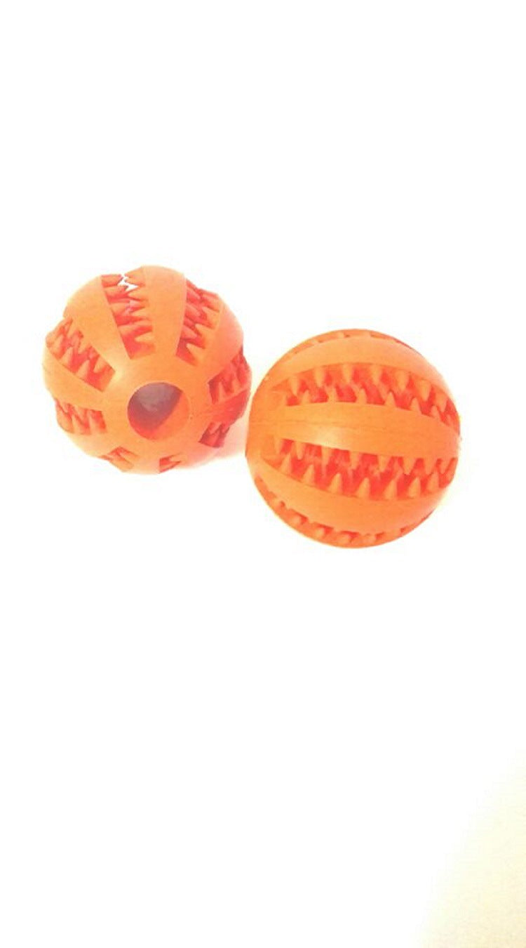 KFX-5967421 Multi-Color Rubber Mint Feeding Ball with Built-in Food Storage for Dogs and Cats