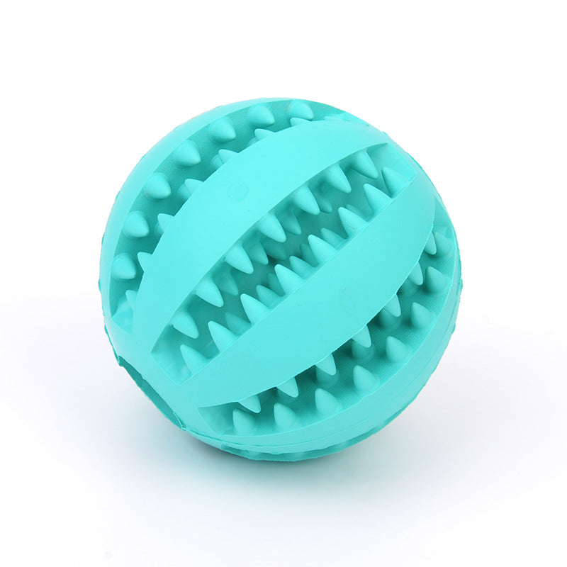 KFX-5967421 Multi-Color Rubber Mint Feeding Ball with Built-in Food Storage for Dogs and Cats