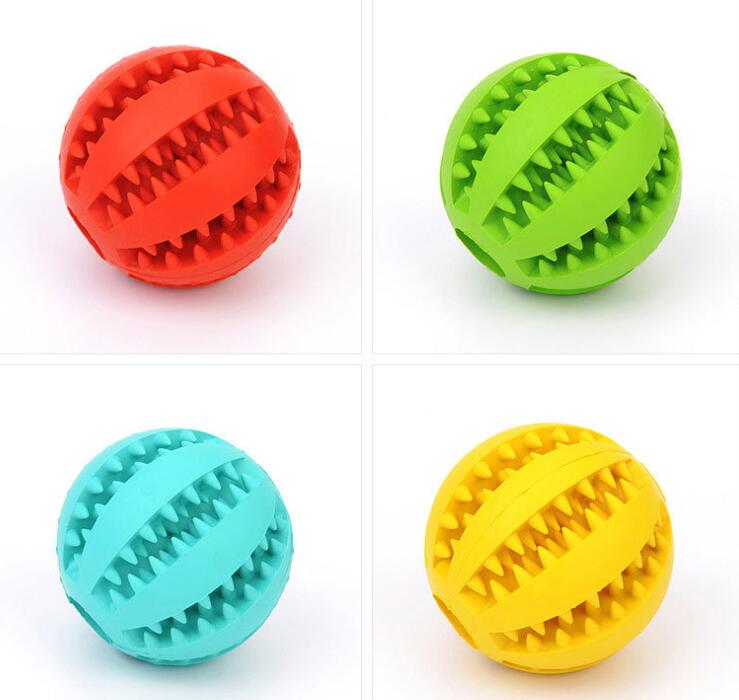 KFX-5967421 Multi-Color Rubber Mint Feeding Ball with Built-in Food Storage for Dogs and Cats