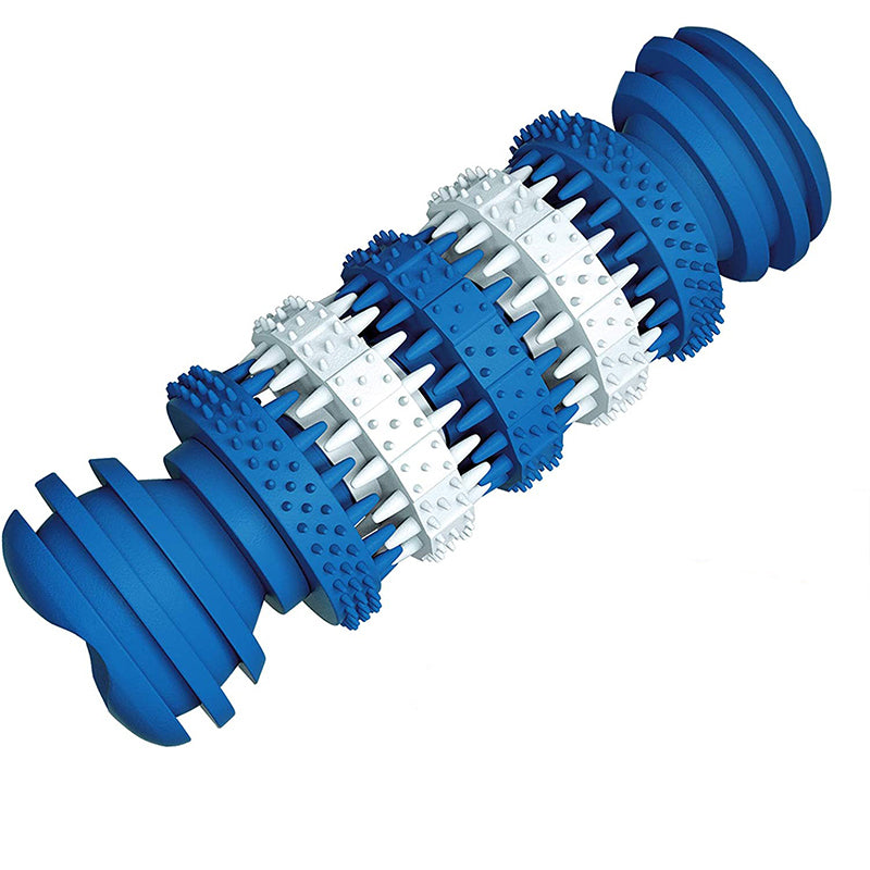 KFX-5969597 Durable Rubber Dog Chew Toy with Teeth Cleaning Features and Mint Flavor
