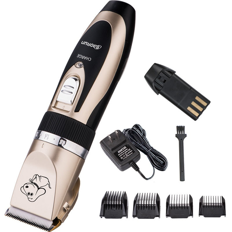 KFX-5970365 Ceramic Pet Hair Clipper with 24-tooth and 33-tooth Blade Options