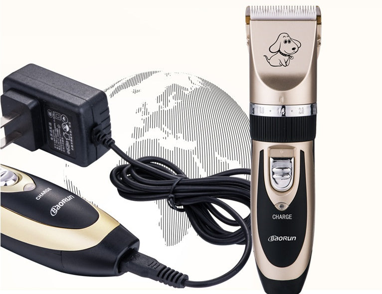 KFX-5970365 Ceramic Pet Hair Clipper with 24-tooth and 33-tooth Blade Options