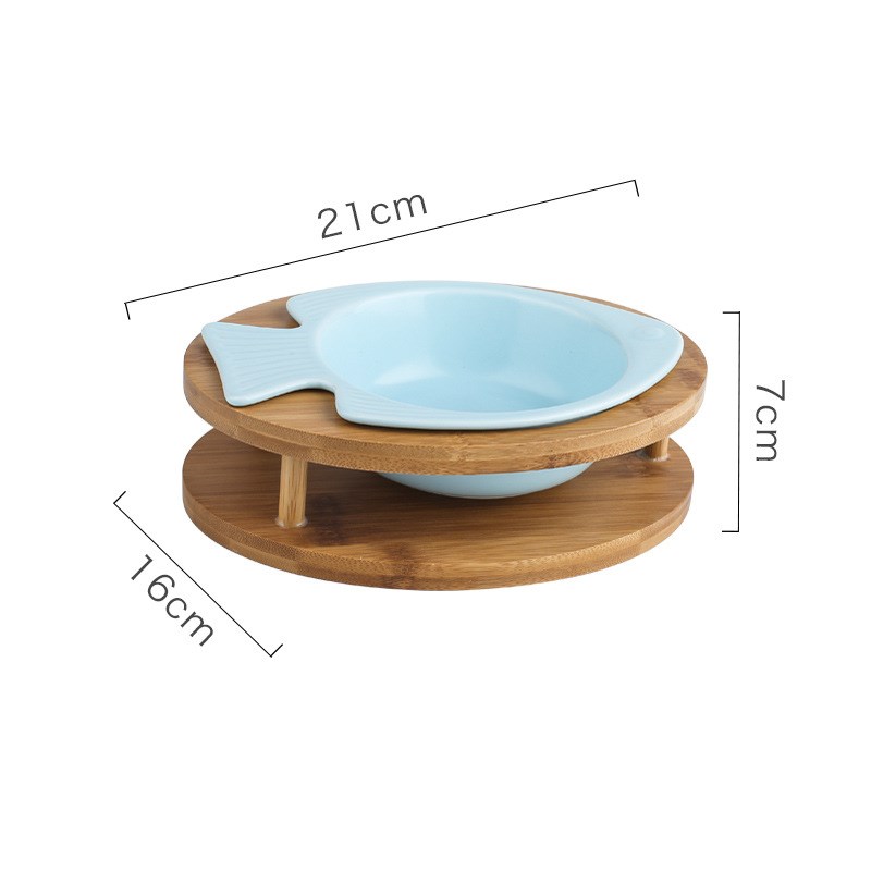KFX-5970749 Elegant Ceramic Cat Bowl for Stylish Dining