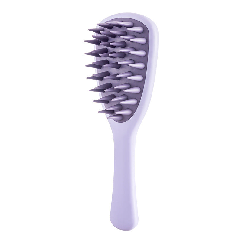 KFX-5972029 Silicone Pet Shampoo Brush for Dogs and Cats - Bathing, Massaging, and Shedding Tool with Comfortable Handle