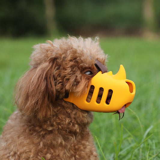 KFX-5974205 Silicone Anti-Bite Pet Muzzle for Medium and Large Dogs - Multiple Colors Available