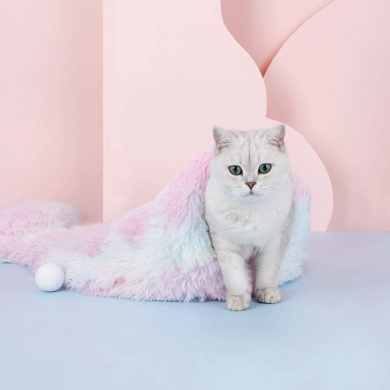 KFX-5974589 Mermaid Sleeping Bag Pet Bed for Cats and Small Dogs – Winter Warmth and Comfort