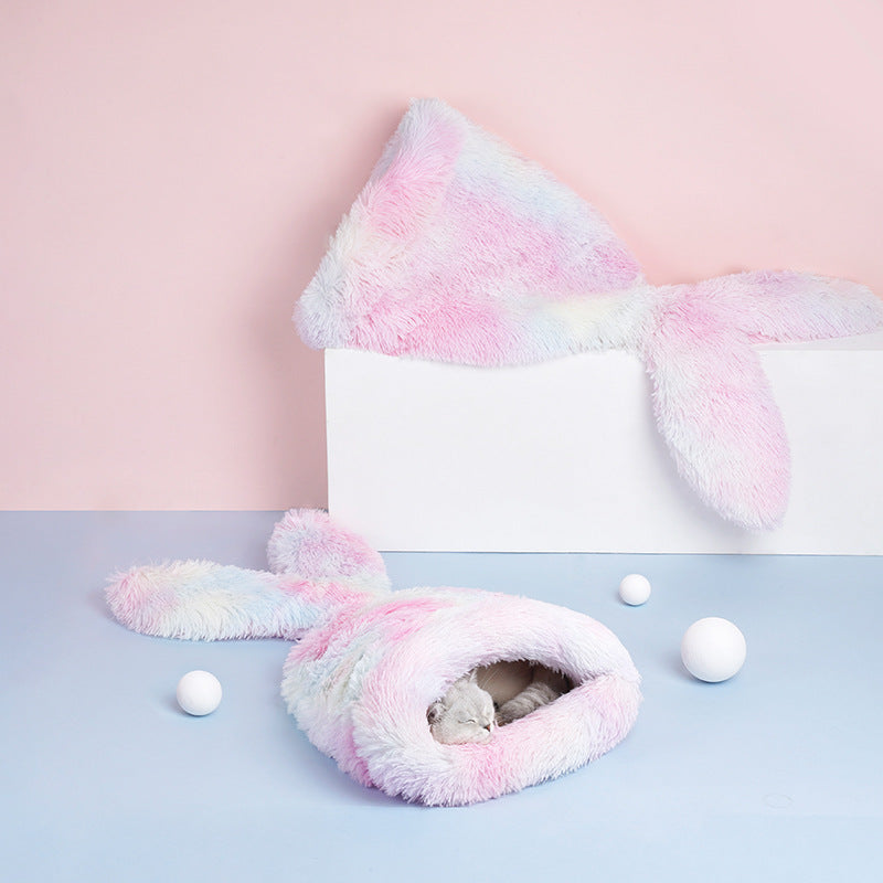 KFX-5974589 Mermaid Sleeping Bag Pet Bed for Cats and Small Dogs – Winter Warmth and Comfort