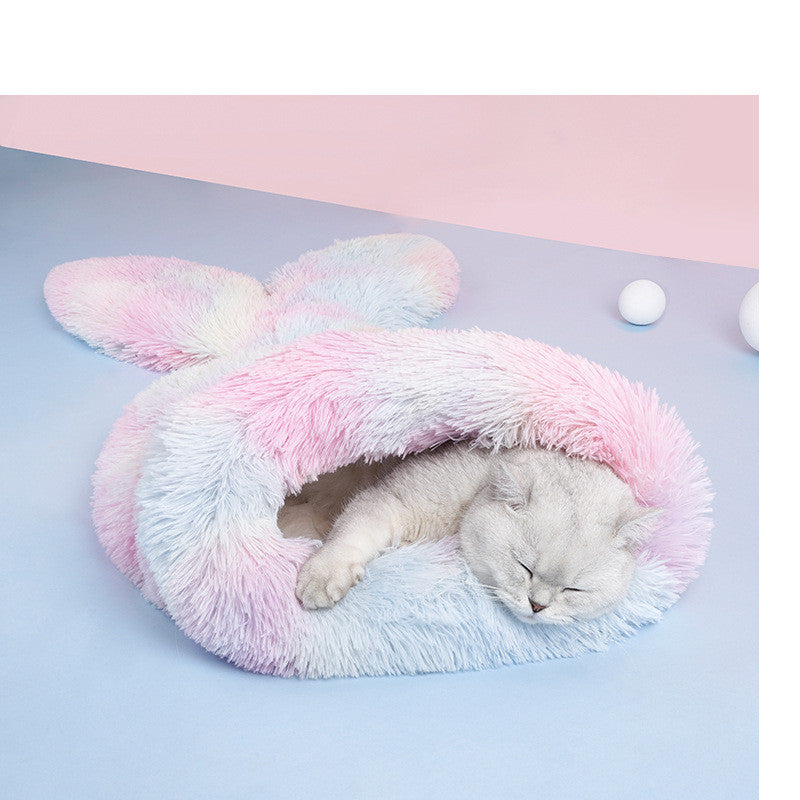 KFX-5974589 Mermaid Sleeping Bag Pet Bed for Cats and Small Dogs – Winter Warmth and Comfort
